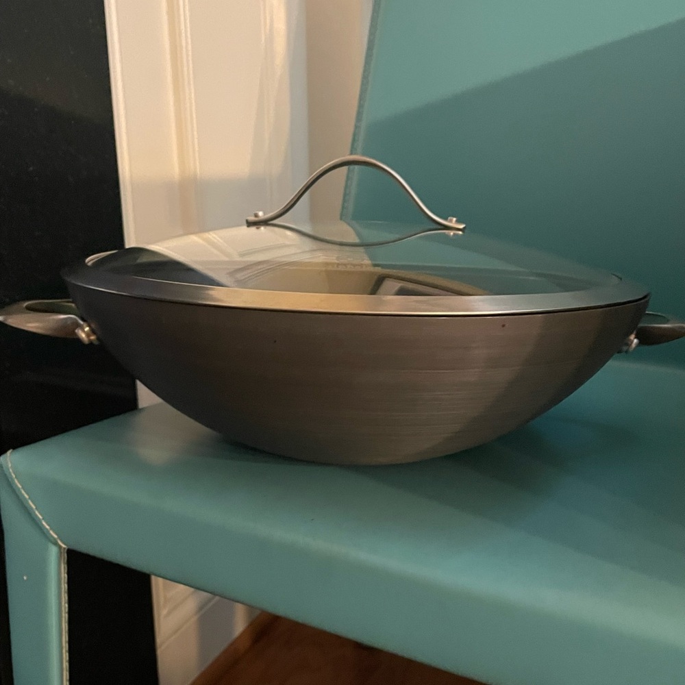 Calphalon Premier Non-Stick Wok with Glass Lid